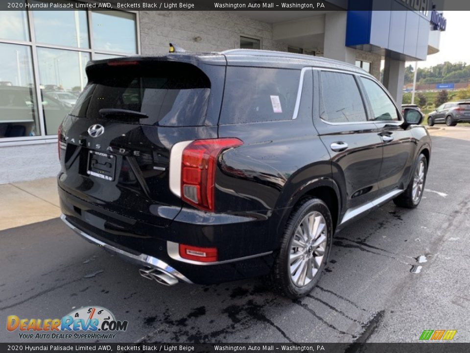 2020 Hyundai Palisade Limited AWD Becketts Black / Light Beige Photo #4