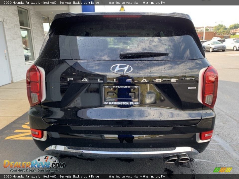 2020 Hyundai Palisade Limited AWD Becketts Black / Light Beige Photo #5