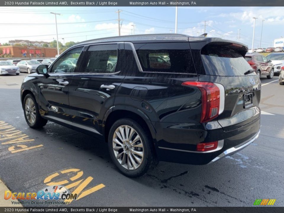 2020 Hyundai Palisade Limited AWD Becketts Black / Light Beige Photo #6