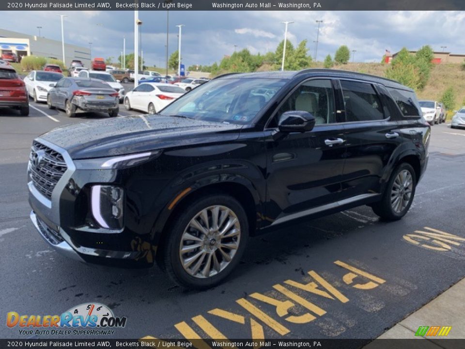 2020 Hyundai Palisade Limited AWD Becketts Black / Light Beige Photo #7