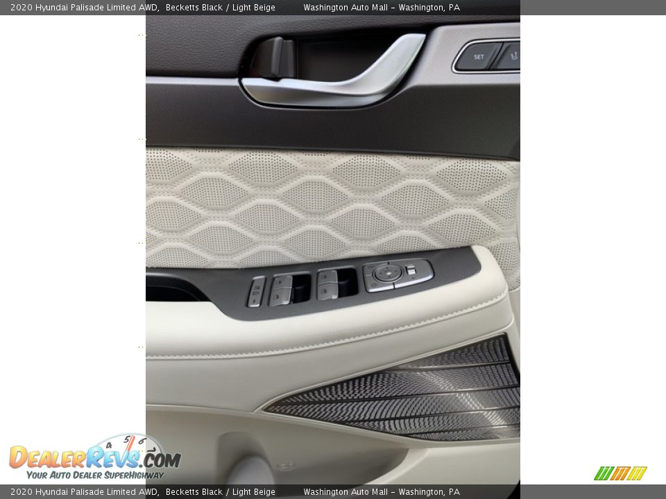 2020 Hyundai Palisade Limited AWD Becketts Black / Light Beige Photo #12