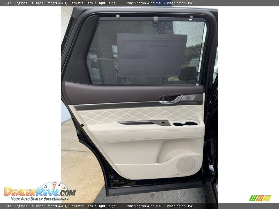 2020 Hyundai Palisade Limited AWD Becketts Black / Light Beige Photo #17