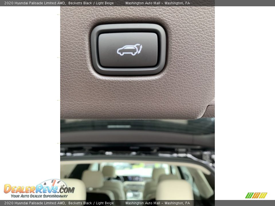 2020 Hyundai Palisade Limited AWD Becketts Black / Light Beige Photo #25