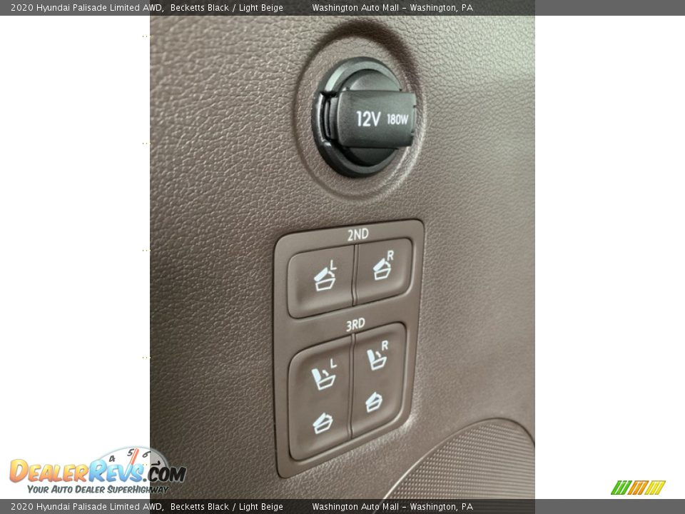 2020 Hyundai Palisade Limited AWD Becketts Black / Light Beige Photo #26