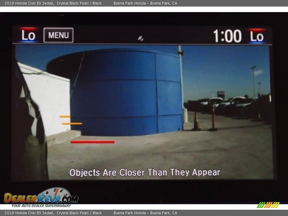 2019 Honda Civic EX Sedan Crystal Black Pearl / Black Photo #16