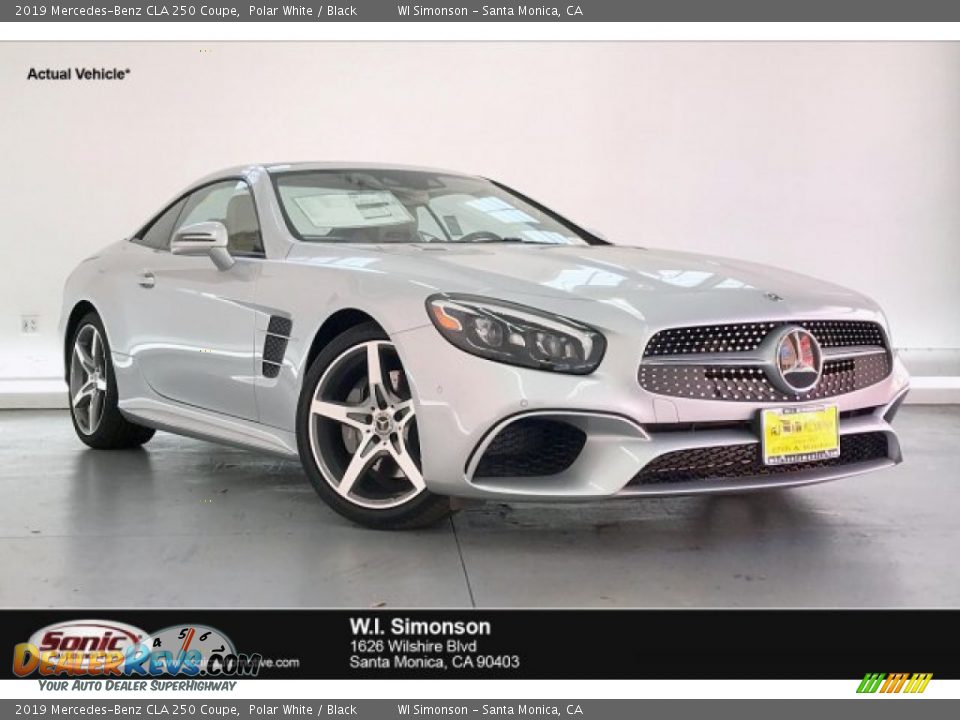 2019 Mercedes-Benz CLA 250 Coupe Polar White / Black Photo #1