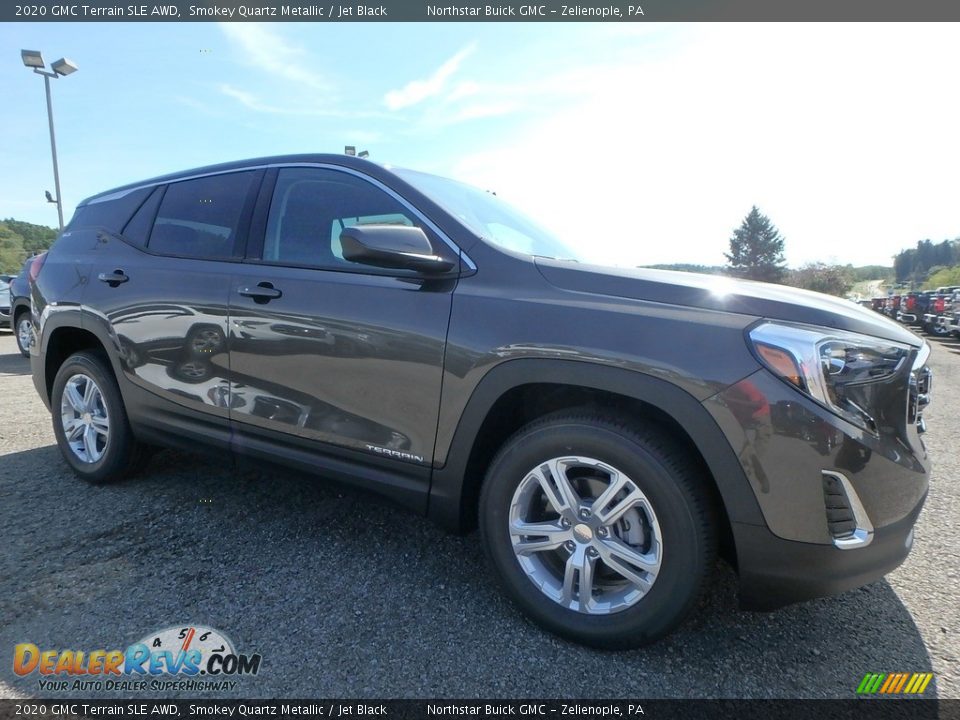 2020 GMC Terrain SLE AWD Smokey Quartz Metallic / Jet Black Photo #3