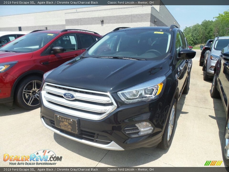 2019 Ford Escape SEL Agate Black / Chromite Gray/Charcoal Black Photo #1