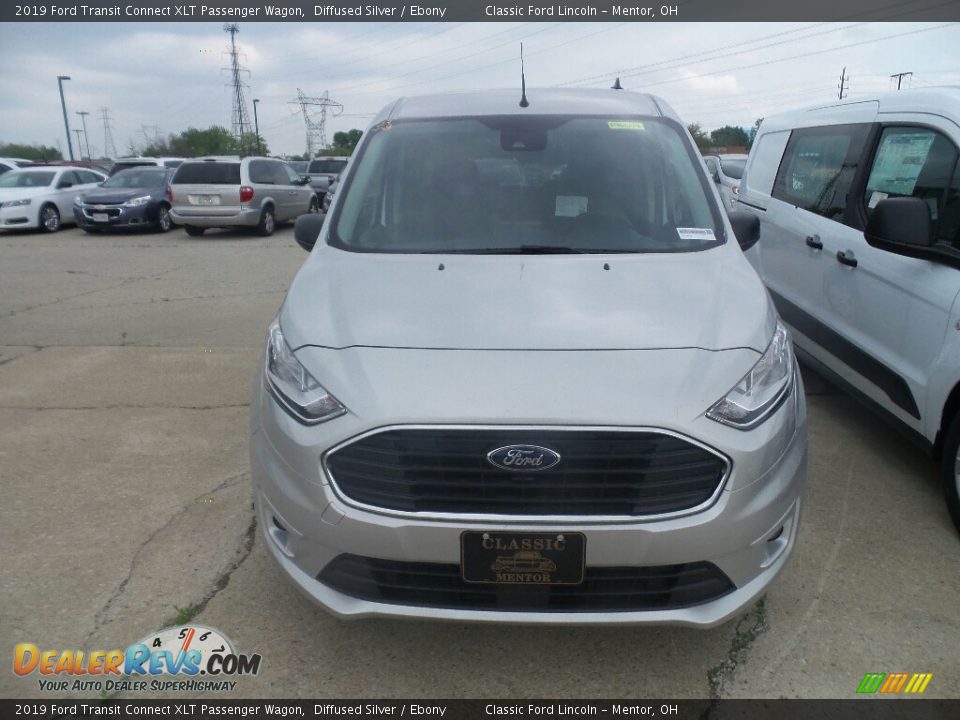 2019 Ford Transit Connect XLT Passenger Wagon Diffused Silver / Ebony Photo #2