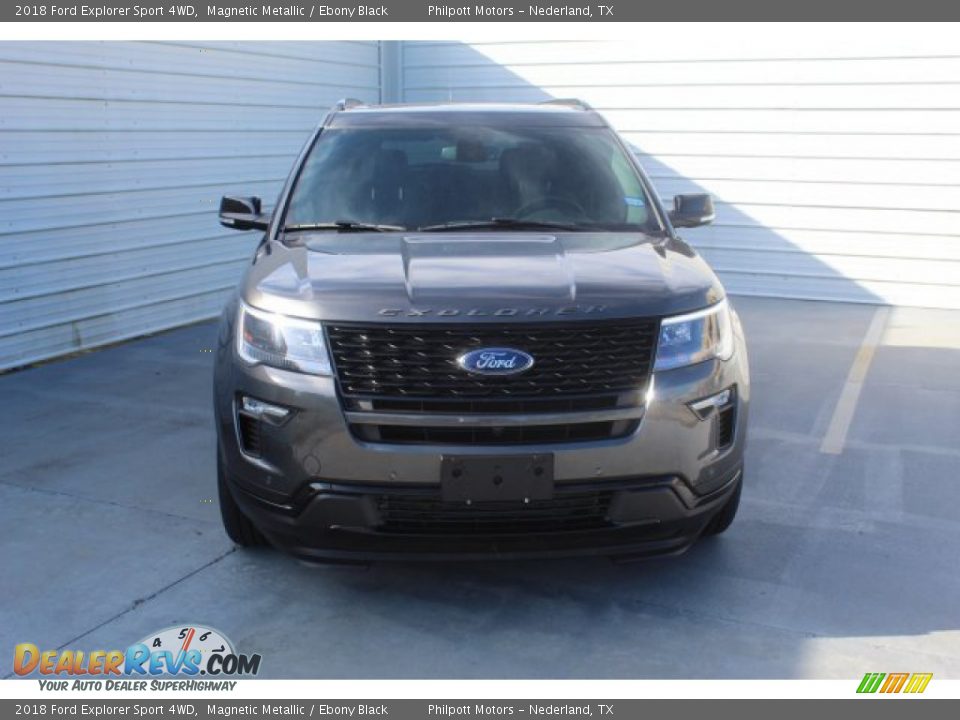 2018 Ford Explorer Sport 4WD Magnetic Metallic / Ebony Black Photo #3