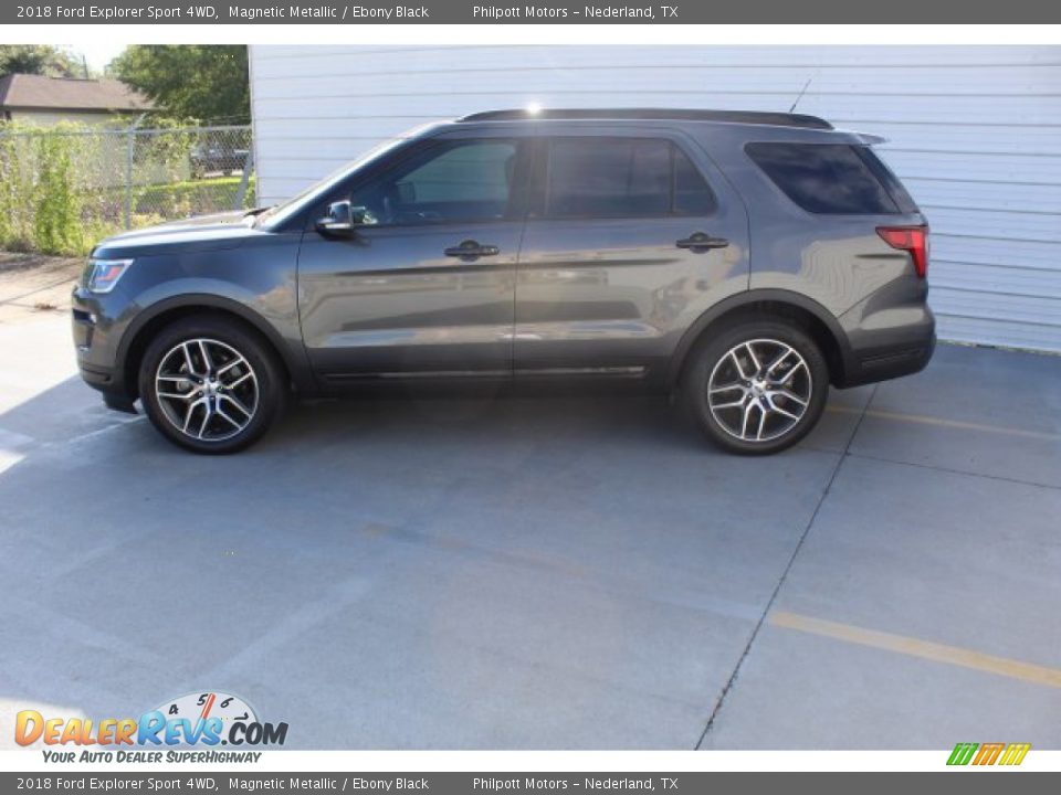 2018 Ford Explorer Sport 4WD Magnetic Metallic / Ebony Black Photo #6