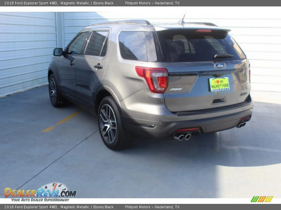 2018 Ford Explorer Sport 4WD Magnetic Metallic / Ebony Black Photo #7