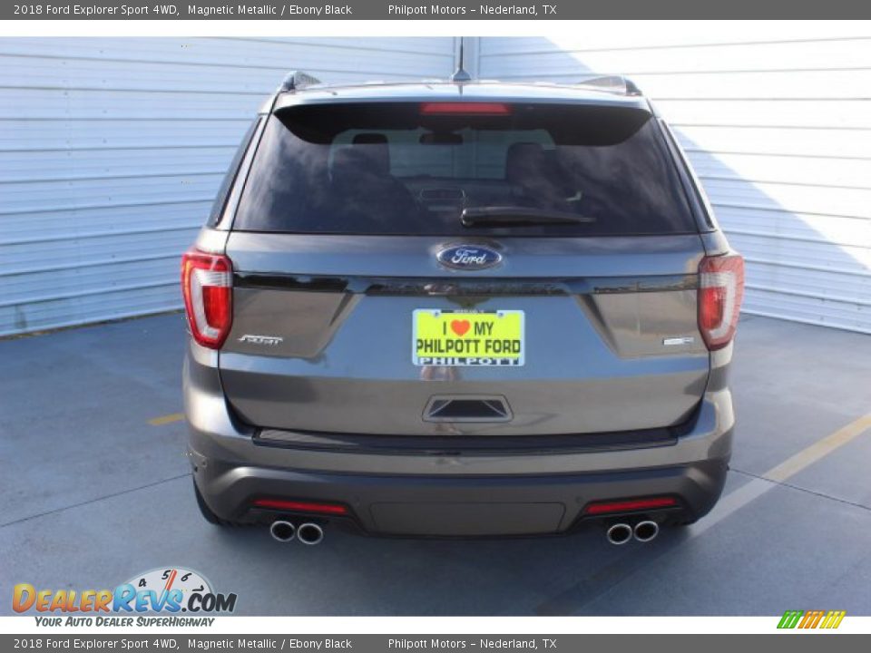 2018 Ford Explorer Sport 4WD Magnetic Metallic / Ebony Black Photo #8