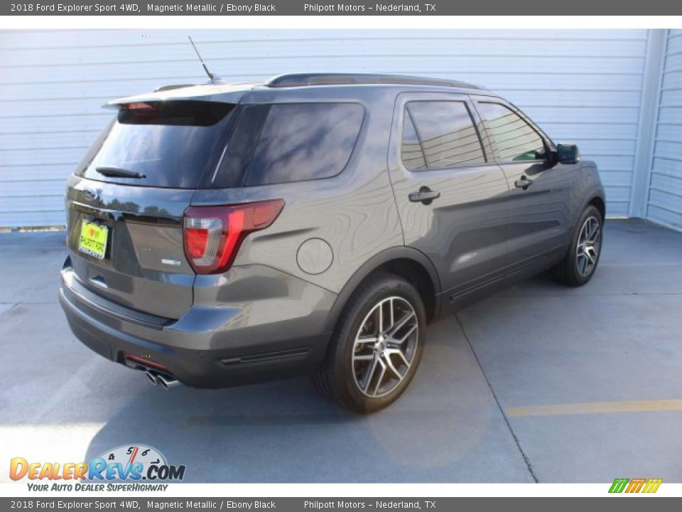 2018 Ford Explorer Sport 4WD Magnetic Metallic / Ebony Black Photo #9