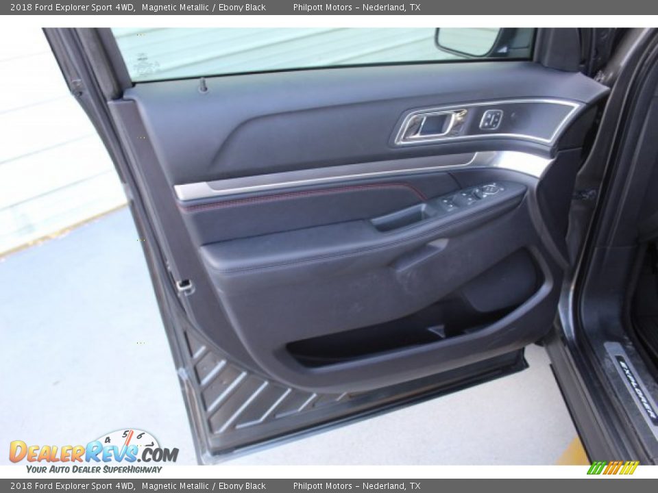 2018 Ford Explorer Sport 4WD Magnetic Metallic / Ebony Black Photo #10