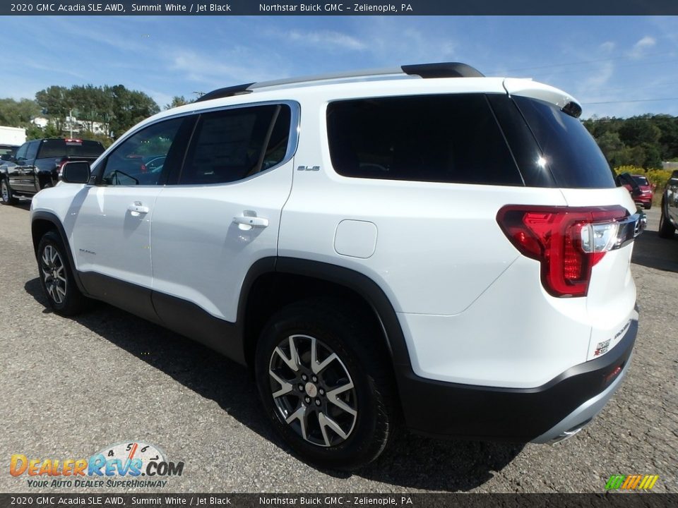 2020 GMC Acadia SLE AWD Summit White / Jet Black Photo #7