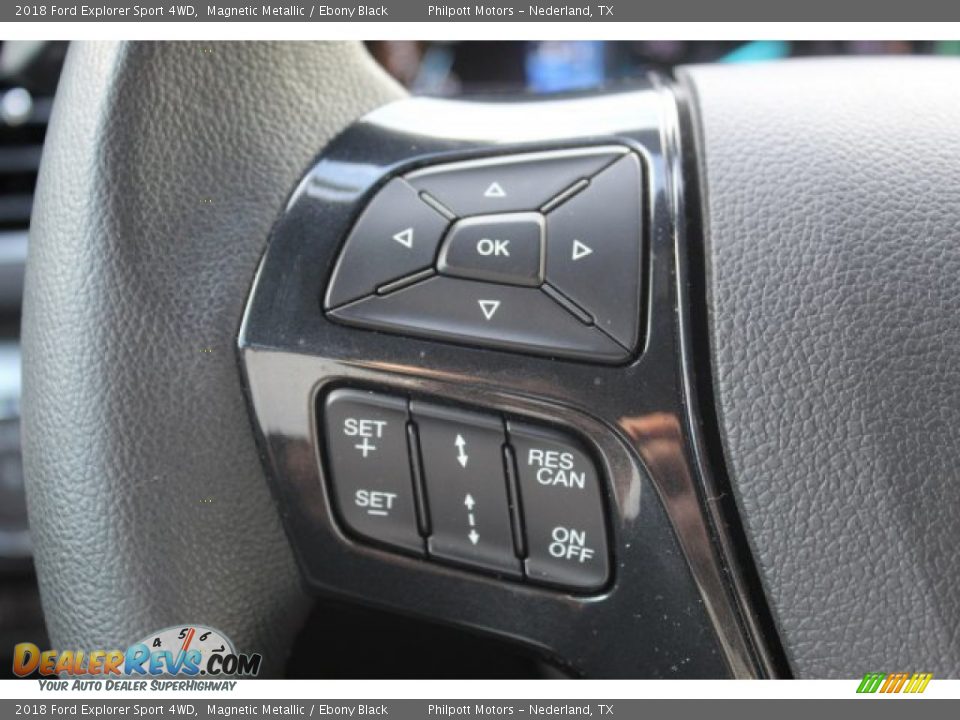 2018 Ford Explorer Sport 4WD Magnetic Metallic / Ebony Black Photo #13