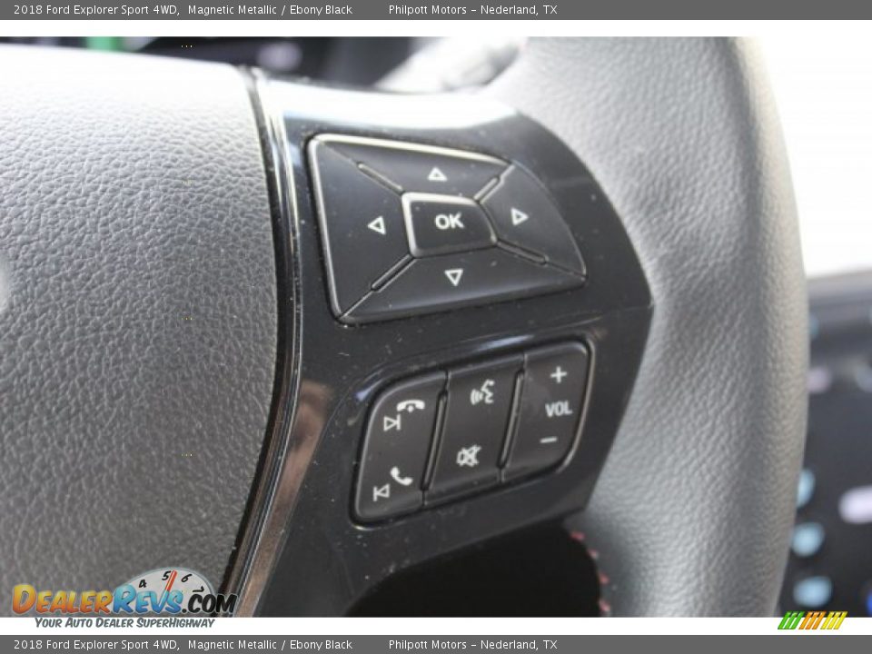 2018 Ford Explorer Sport 4WD Magnetic Metallic / Ebony Black Photo #14