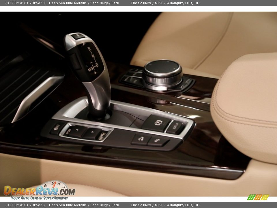 2017 BMW X3 xDrive28i Deep Sea Blue Metallic / Sand Beige/Black Photo #13