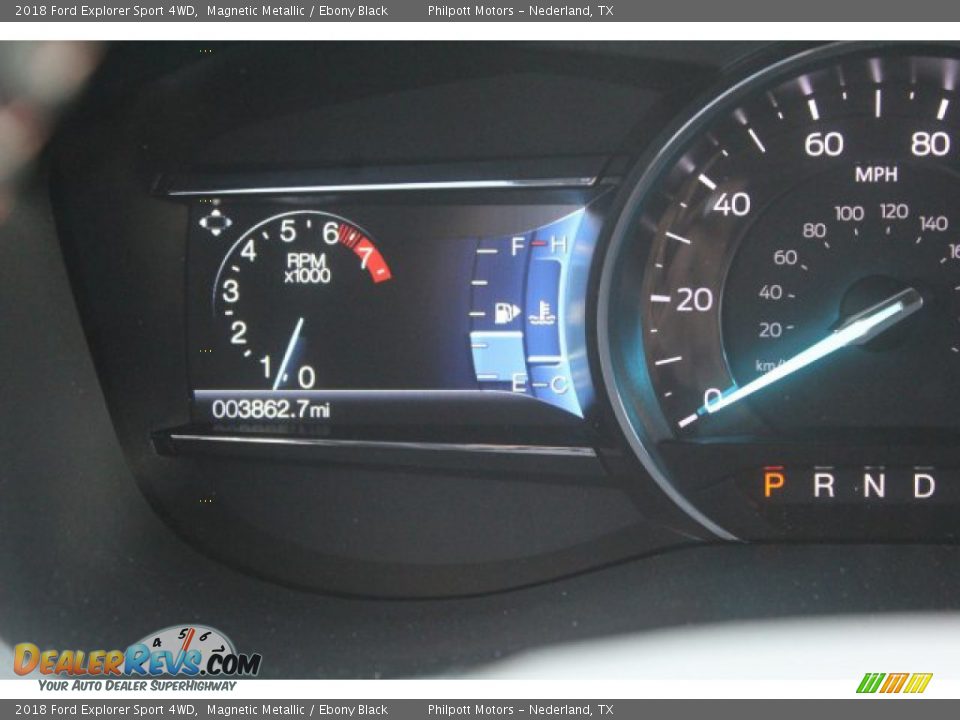 2018 Ford Explorer Sport 4WD Magnetic Metallic / Ebony Black Photo #16