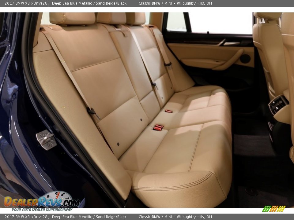 2017 BMW X3 xDrive28i Deep Sea Blue Metallic / Sand Beige/Black Photo #15