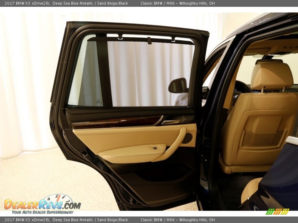 2017 BMW X3 xDrive28i Deep Sea Blue Metallic / Sand Beige/Black Photo #17