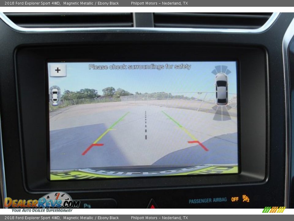 2018 Ford Explorer Sport 4WD Magnetic Metallic / Ebony Black Photo #20