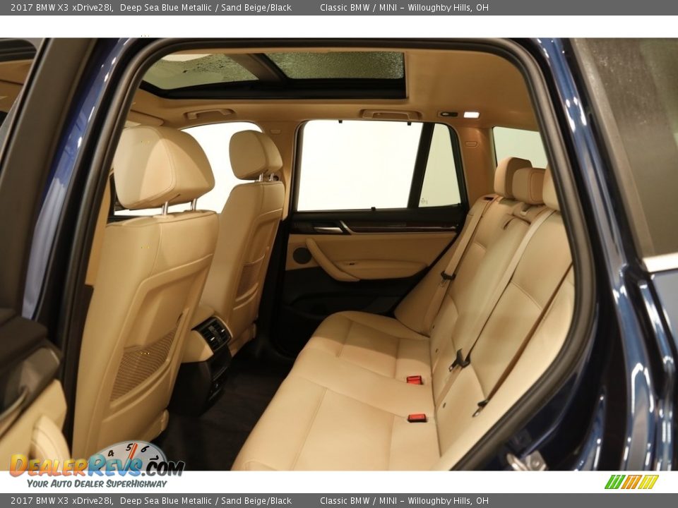 2017 BMW X3 xDrive28i Deep Sea Blue Metallic / Sand Beige/Black Photo #18