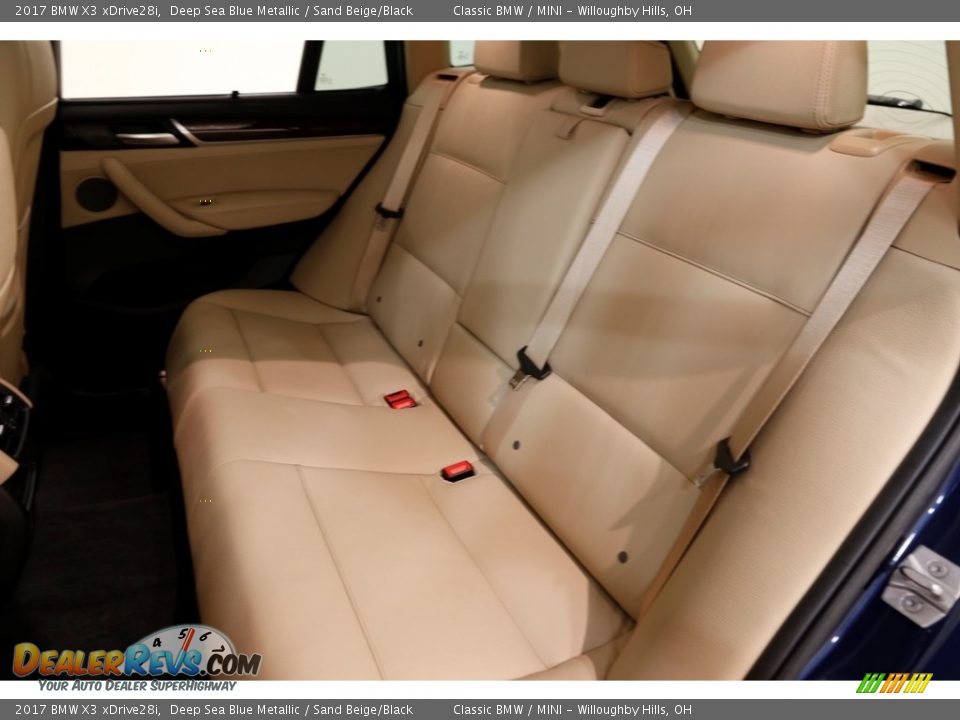 2017 BMW X3 xDrive28i Deep Sea Blue Metallic / Sand Beige/Black Photo #19