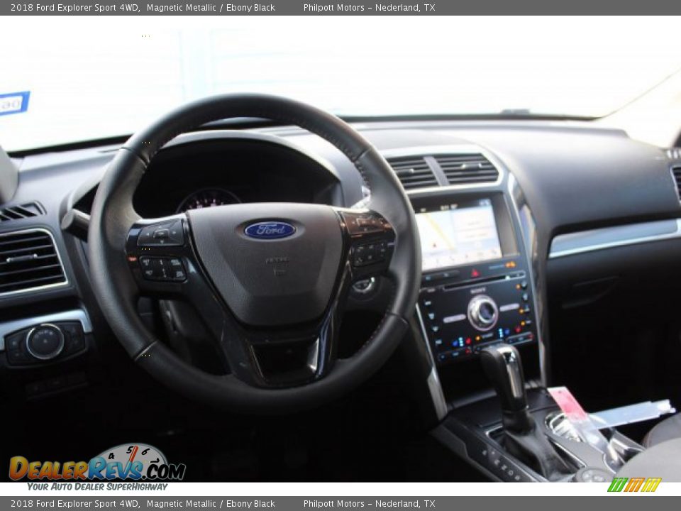 2018 Ford Explorer Sport 4WD Magnetic Metallic / Ebony Black Photo #23
