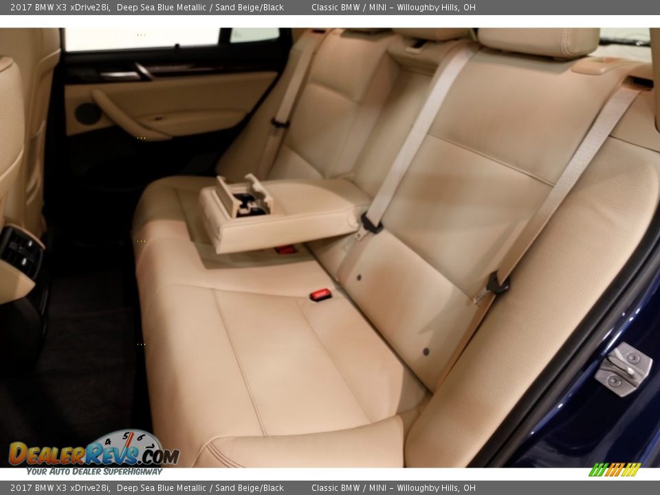 2017 BMW X3 xDrive28i Deep Sea Blue Metallic / Sand Beige/Black Photo #20