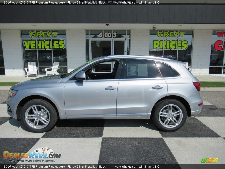 2016 Audi Q5 2.0 TFSI Premium Plus quattro Florett Silver Metallic / Black Photo #1