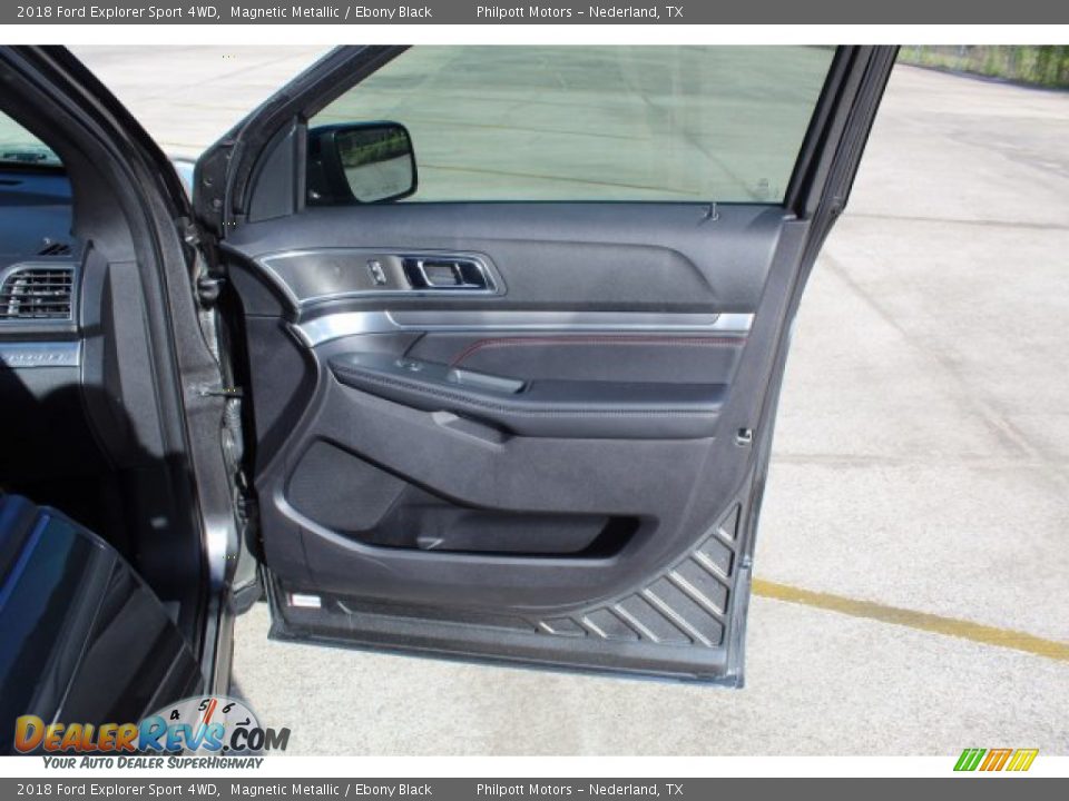 2018 Ford Explorer Sport 4WD Magnetic Metallic / Ebony Black Photo #29