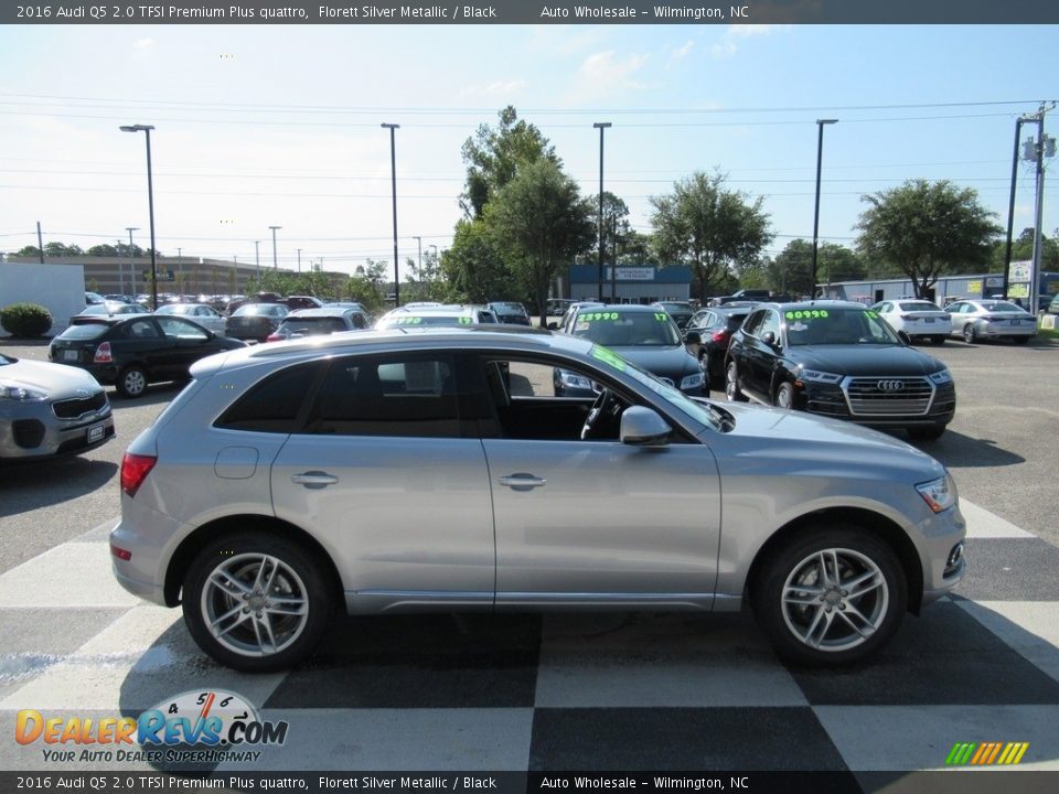2016 Audi Q5 2.0 TFSI Premium Plus quattro Florett Silver Metallic / Black Photo #3