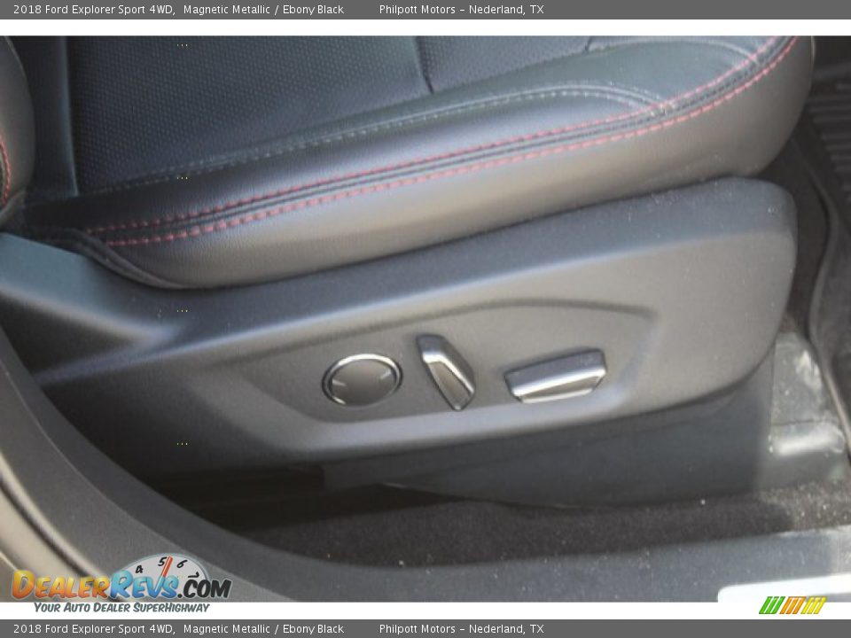 2018 Ford Explorer Sport 4WD Magnetic Metallic / Ebony Black Photo #31