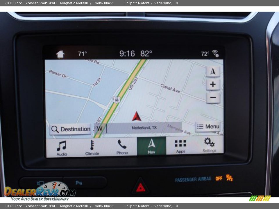 2018 Ford Explorer Sport 4WD Magnetic Metallic / Ebony Black Photo #32