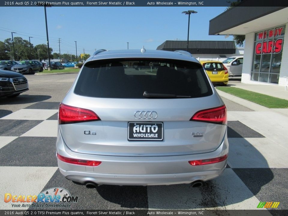 2016 Audi Q5 2.0 TFSI Premium Plus quattro Florett Silver Metallic / Black Photo #4