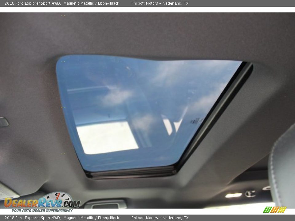 2018 Ford Explorer Sport 4WD Magnetic Metallic / Ebony Black Photo #33
