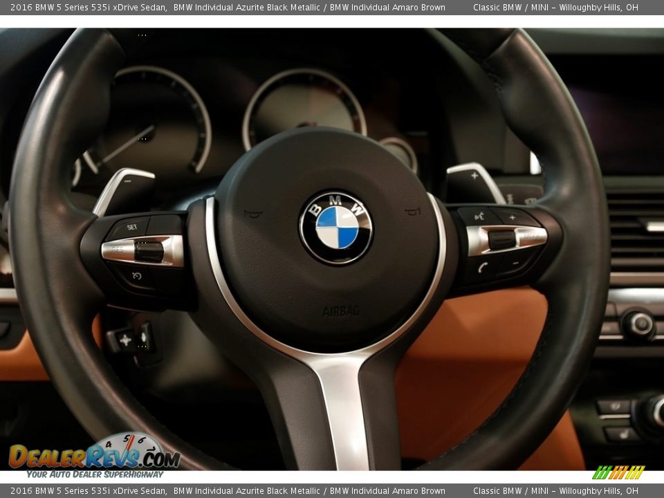 2016 BMW 5 Series 535i xDrive Sedan Steering Wheel Photo #6