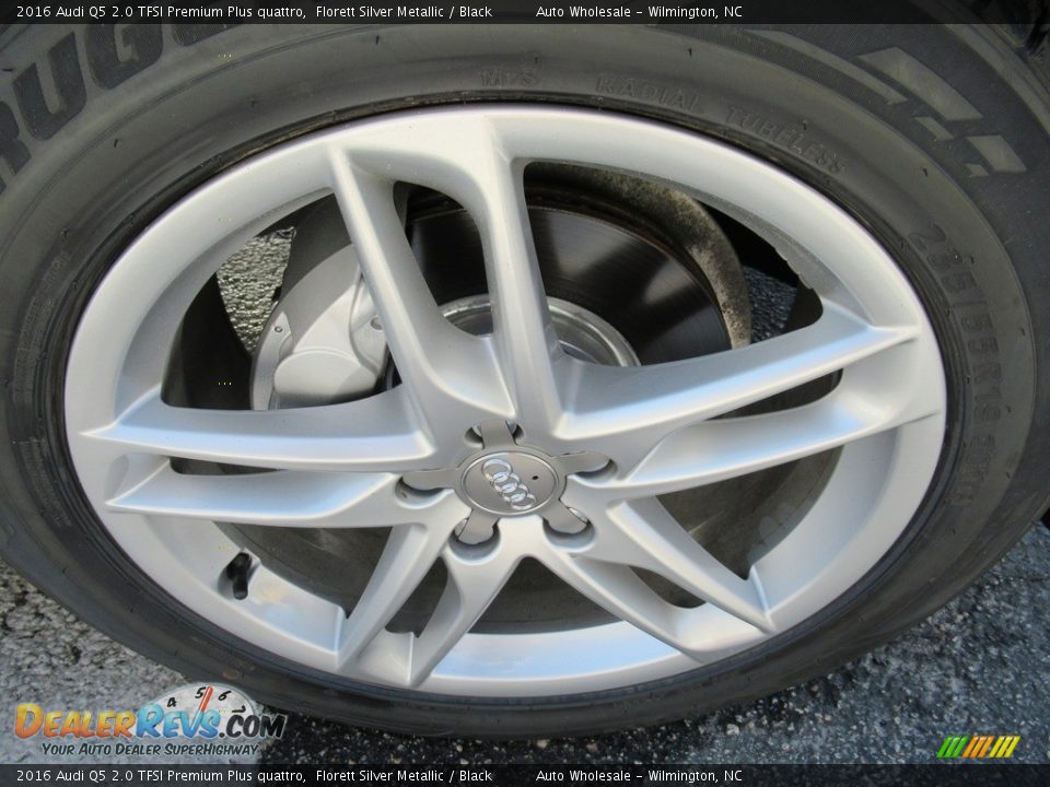 2016 Audi Q5 2.0 TFSI Premium Plus quattro Florett Silver Metallic / Black Photo #7