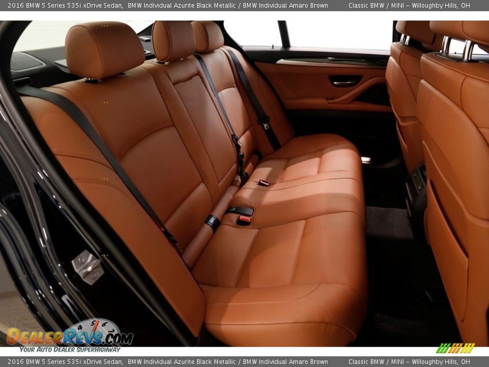 Rear Seat of 2016 BMW 5 Series 535i xDrive Sedan Photo #13