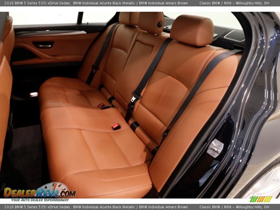 Rear Seat of 2016 BMW 5 Series 535i xDrive Sedan Photo #14