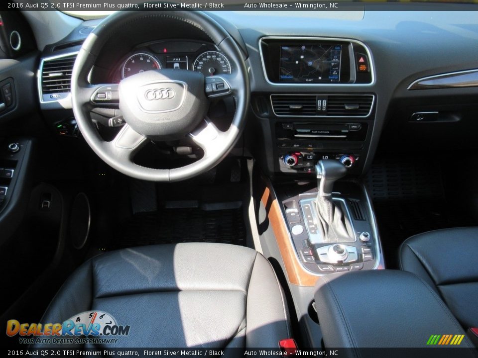 2016 Audi Q5 2.0 TFSI Premium Plus quattro Florett Silver Metallic / Black Photo #14