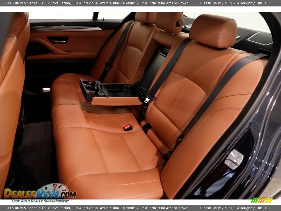 Rear Seat of 2016 BMW 5 Series 535i xDrive Sedan Photo #15