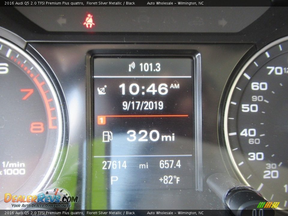 2016 Audi Q5 2.0 TFSI Premium Plus quattro Florett Silver Metallic / Black Photo #15