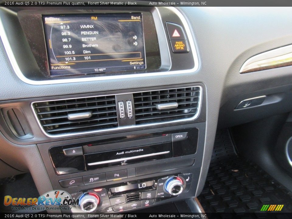 2016 Audi Q5 2.0 TFSI Premium Plus quattro Florett Silver Metallic / Black Photo #17
