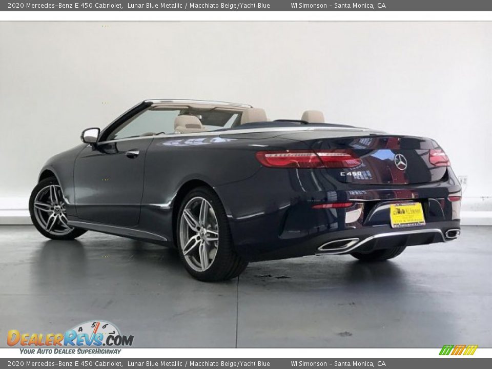 2020 Mercedes-Benz E 450 Cabriolet Lunar Blue Metallic / Macchiato Beige/Yacht Blue Photo #2