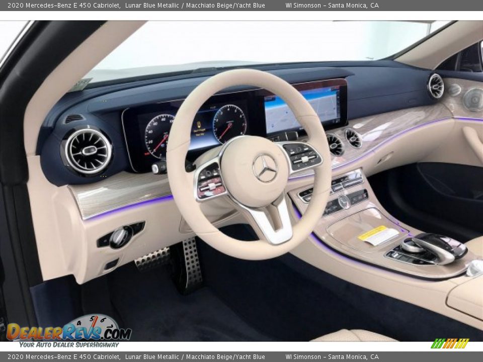 Macchiato Beige/Yacht Blue Interior - 2020 Mercedes-Benz E 450 Cabriolet Photo #4
