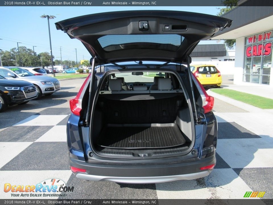 2018 Honda CR-V EX-L Obsidian Blue Pearl / Gray Photo #5