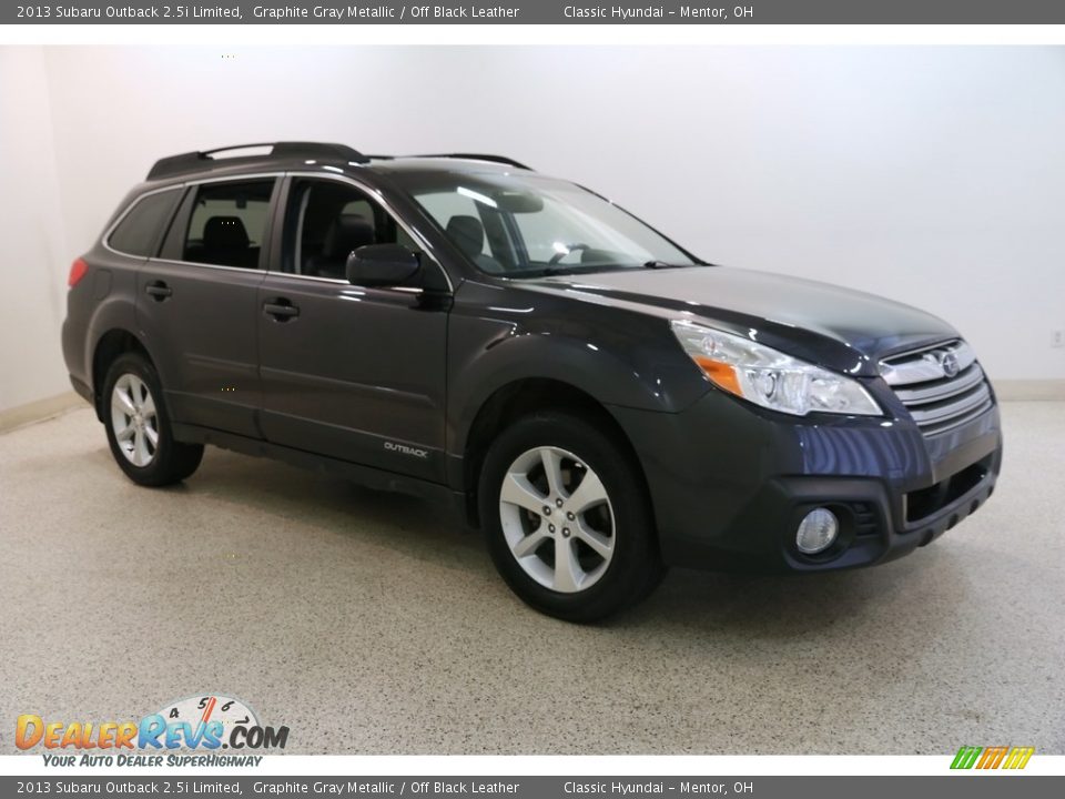 2013 Subaru Outback 2.5i Limited Graphite Gray Metallic / Off Black Leather Photo #1